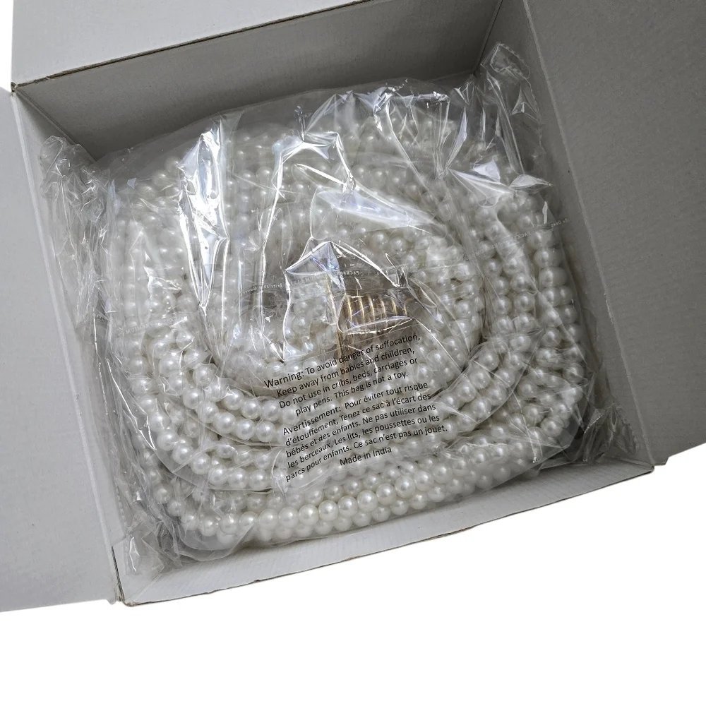 Anthropologie Cascading Pearl Christmas Tree Topper | Luxe Pearl Garland